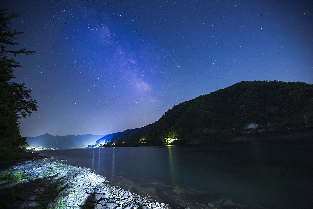 사진으로 담아낸 남이섬의 은하수