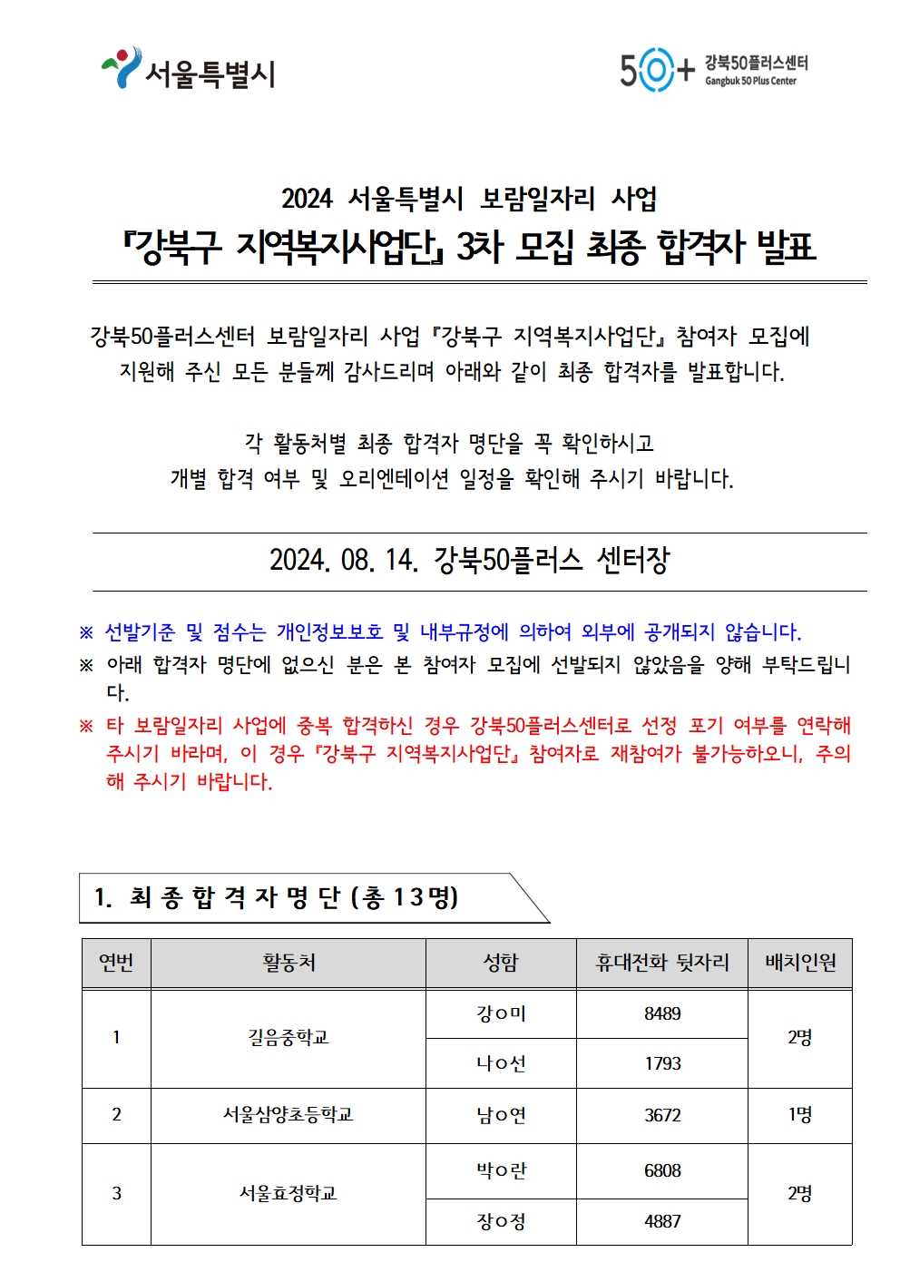 2024+서울특별+시보람일자리+사업+『강북구+지역복지사업단』+참여자+3차선발+최종+합격자+발표001.jpg